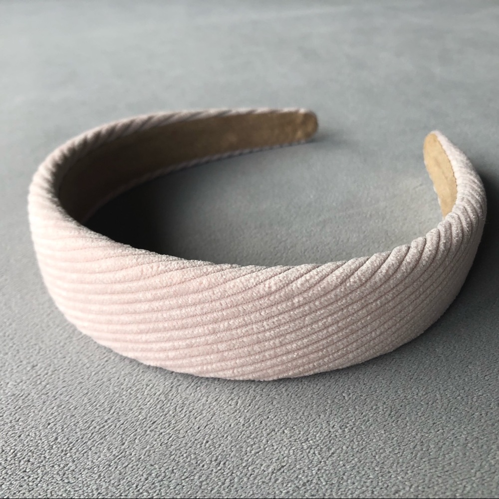 Wide Corduroy Headband ~ Soft Pink ~ Brand New!
